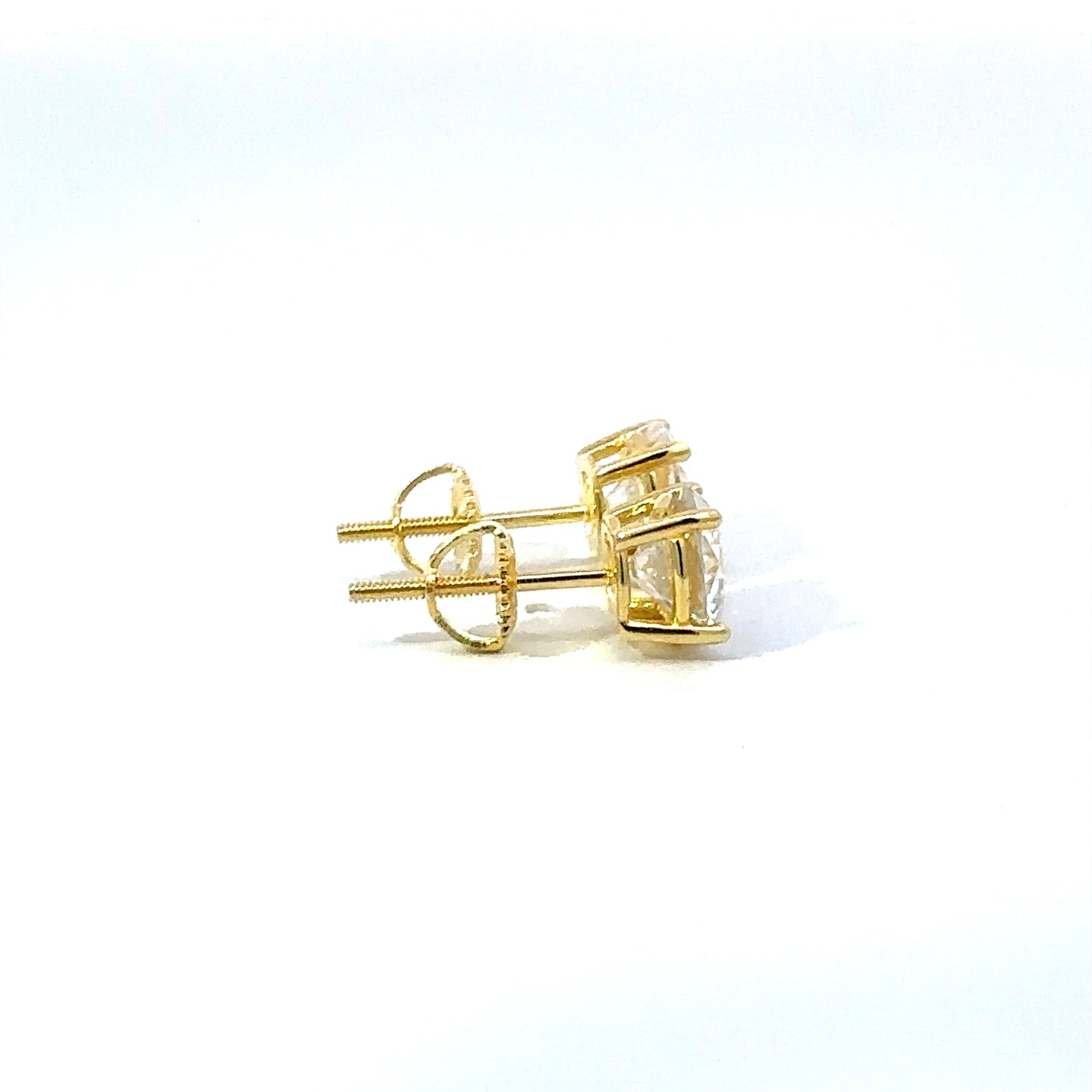 ZYRIEL 0.5 CTW 925 GOLD MOISSANITE ICED OUT EARRING | 991002