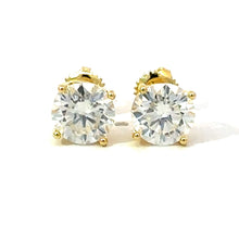 VELM 1.0 CTW 925 GOLD MOISSANITE ICED OUT EARRING | 991012