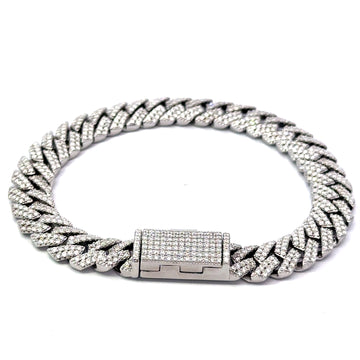 TENRIC 10MM MOISSANTE CUBAN BRACELET | 991341