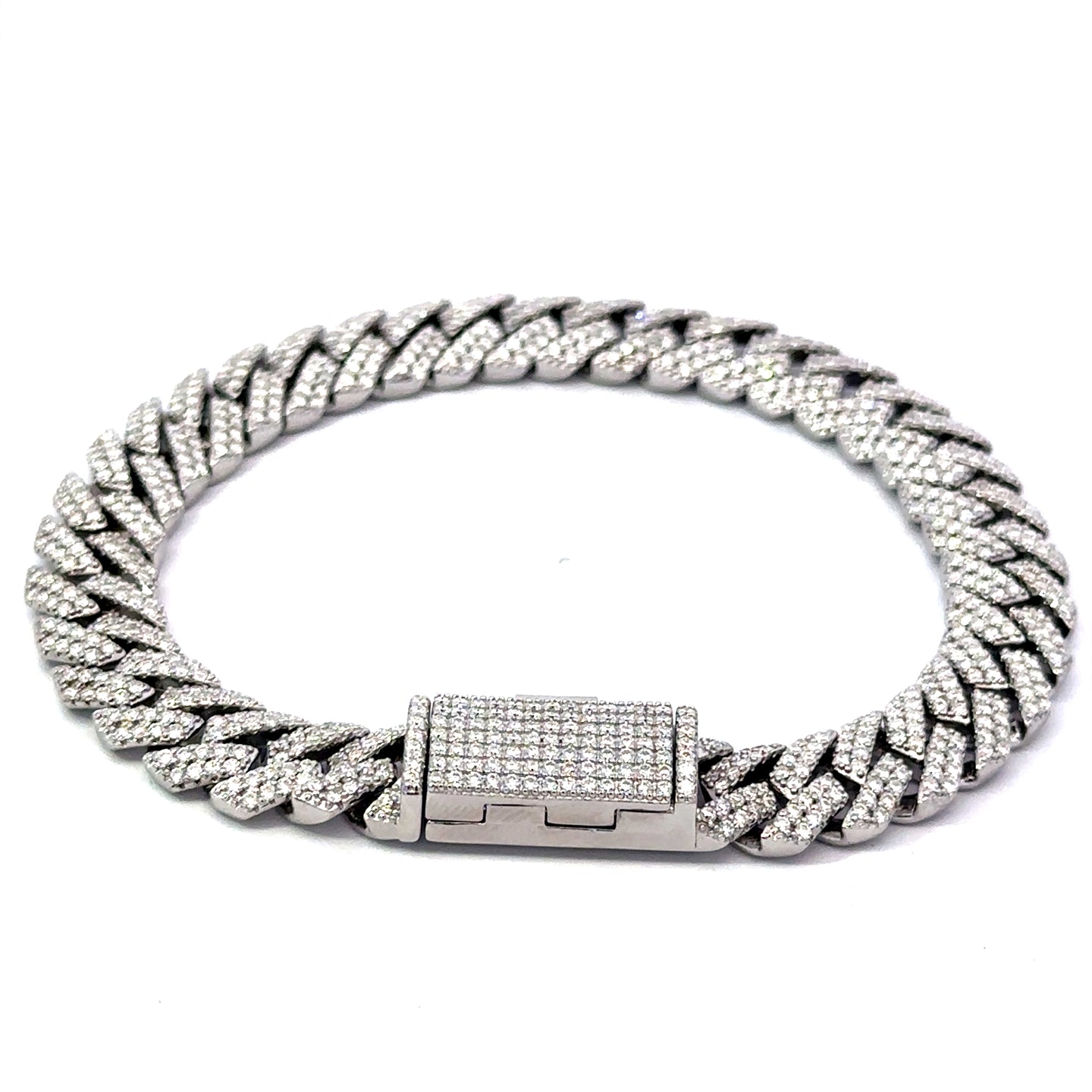 TENRIC 10MM MOISSANTE CUBAN BRACELET | 991341