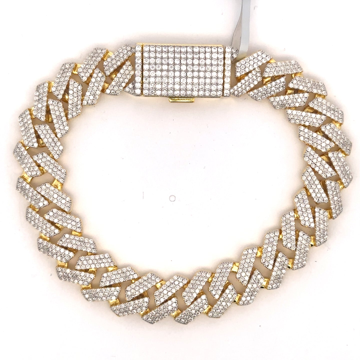 PALATIAL SILVER MOISSANITE 12 MM BRACELET  | 991352