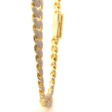 SELVIK 12MM GOLD MOISSANITE ICED OUT CUBAN I 991402