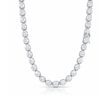 998411 | 925 Silver Moissanite Rhodium Chain
