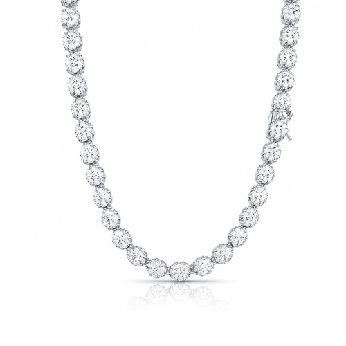 998411 | 925 Silver Moissanite Rhodium Chain