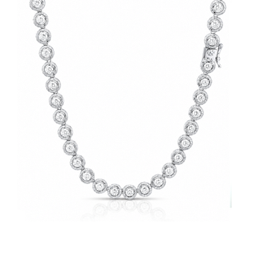 JARELO 6MM RHODIUM MOISSANITE ICED OUT CHAIN  |  995471