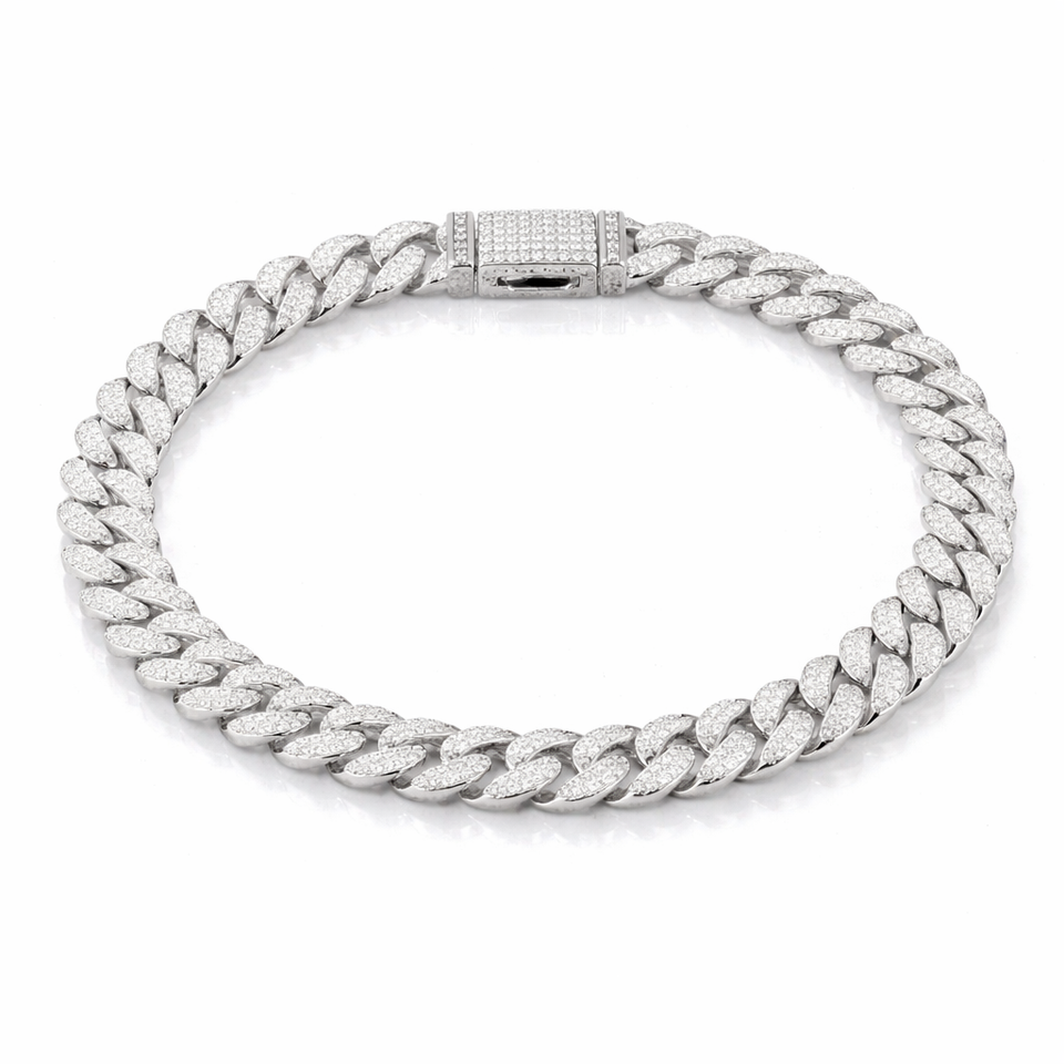 WIZARD 8MM MOISSANITE ICED OUT BRACELET I 991551