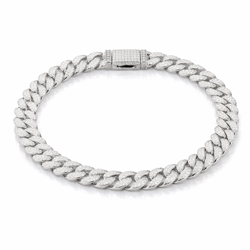 WIZARD 8MM MOISSANITE ICED OUT BRACELET I 991551
