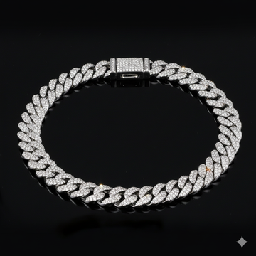 WIZARD 8MM MOISSANITE ICED OUT BRACELET I 991551