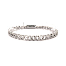 WIZARD 5.23 CTW 8 MM RHODIUM MOISSANITE ICED OUT BRACELET I 991551