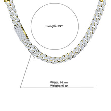 MAVIN SILVER MOISSANITE 10MM CHAIN I 991562