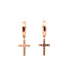 VALOIRA 0.97 CTW 925 ROSE GOLD MOISSANITE ICED OUT EARRINGS | 991605