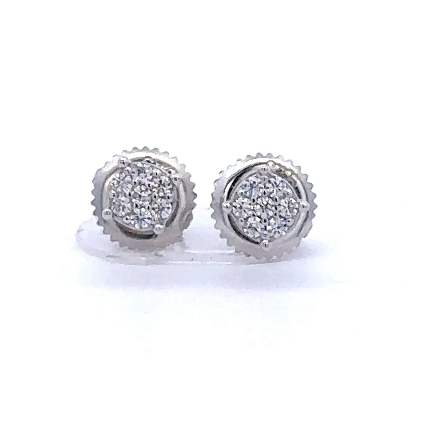 IRRADIANT SILVER MOISSANITE EARRINGS I 991801