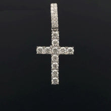 SANCTACROSS 1.21 CTW 925 CZ MOISSANITE RHODIUM PENDANT I 991921