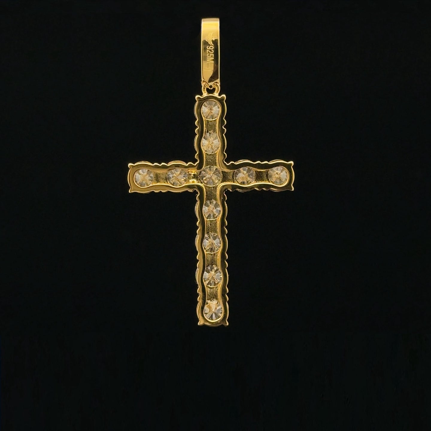 SACREDVERSE 5.09 CTW 925 CZ MOISSANITE GOLD PENDANT I 991932