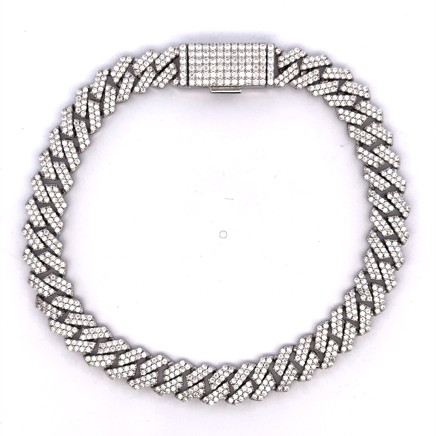 OPULENT 8MM 925 MOISSANITE CUBAN BRACELET | 992471