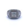 ELVA 2.03 CTW 925 MOISSANITE RHODIUM ICED OUT RING | 992531