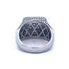 ELVA 2.03 CTW 925 MOISSANITE RHODIUM ICED OUT RING | 992531