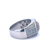 YRIS 1.17 CTW 925 MOISSANITE RHODIUM ICED OUT RING | 992561