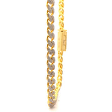 WIZARD 6.84 CTW 6 MM GOLD MOISSANITE ICED OUT CHAIN I 993462