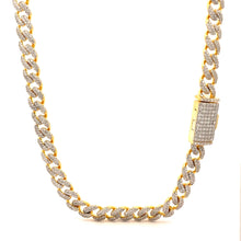 WIZARD 6.84 CTW 6 MM GOLD MOISSANITE ICED OUT CHAIN I 993462