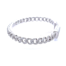 WIZARD 3.16 CTW 6 MM RHODIUM MOISSANITE ICED OUT BRACELET I 993481