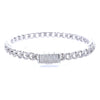 WIZARD 3.16 CTW 6 MM RHODIUM MOISSANITE ICED OUT BRACELET I 993481