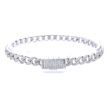 WIZARD 3.16 CTW 6 MM RHODIUM MOISSANITE ICED OUT BRACELET I 993481