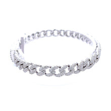 WIZARD 3.16 CTW 6 MM RHODIUM MOISSANITE ICED OUT BRACELET I 993481