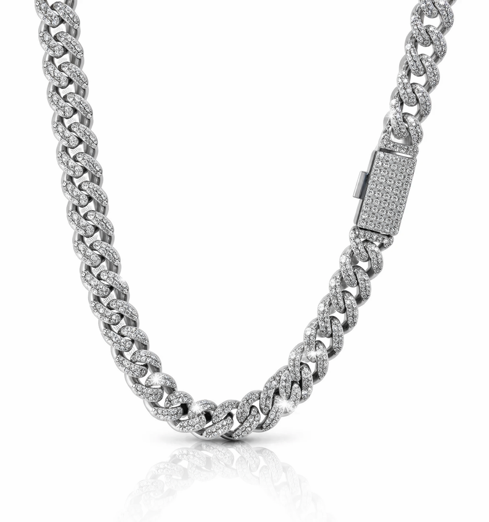 WIZARD  8MM MOISSANITE ICED OUT CHAIN I 993491