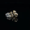 GLISSADE 925 GOLD MOISSANITE ICED OUT EARRING | 993892