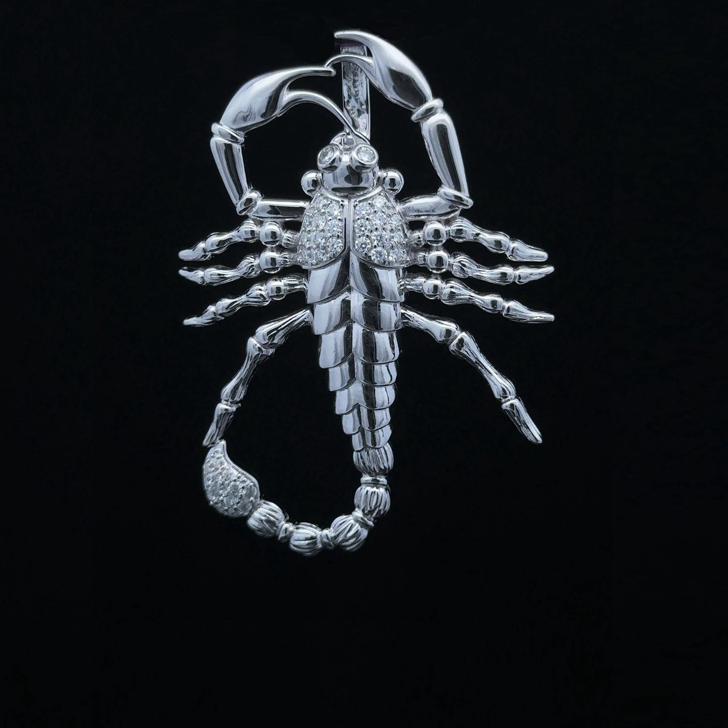 VENOMIZE 0.63 CTW 925 CZ MOISSANITE RHODIUM PENDANT I 994161