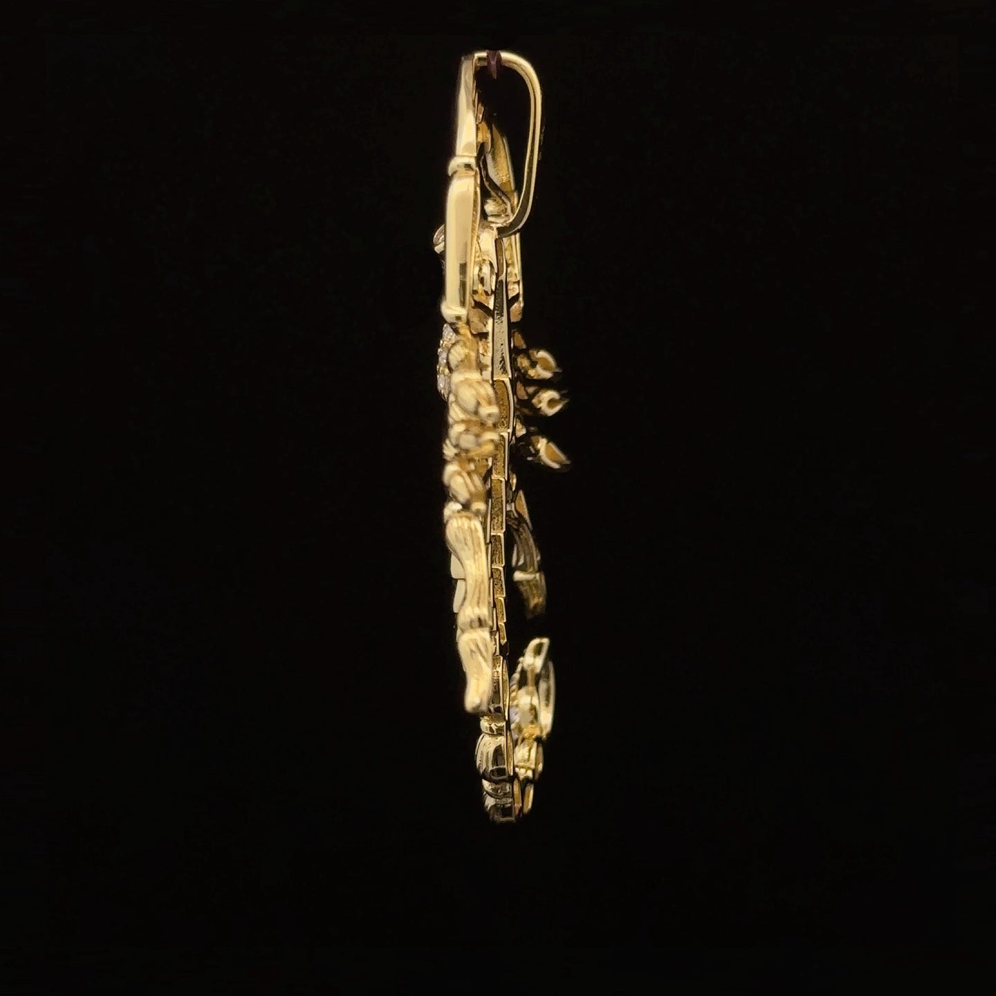 VENOMIZE 0.63 CTW 925 CZ MOISSANITE GOLD PENDANT I 994162