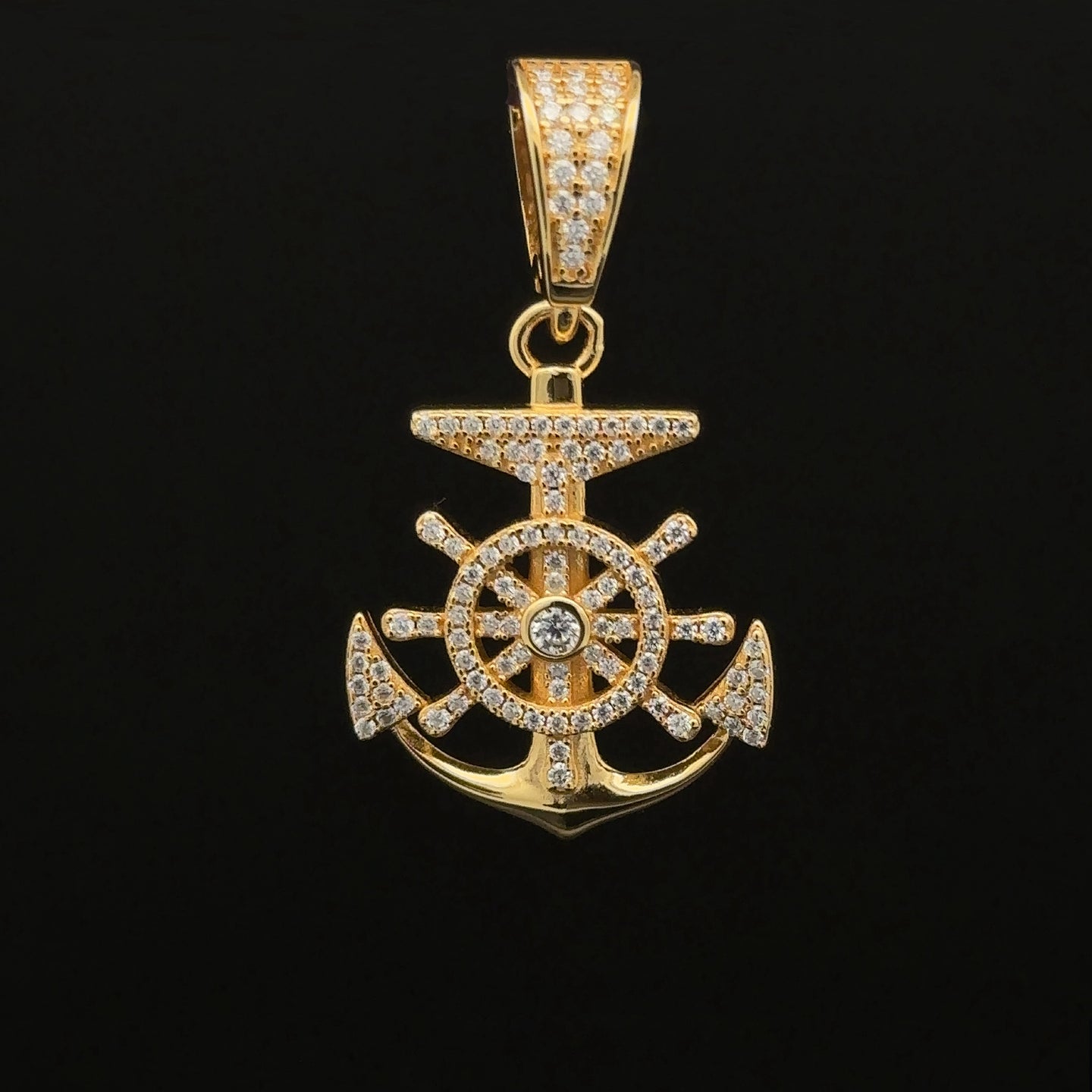 ANCHORAGE 0.73 CTW 925 CZ MOISSANITE GOLD PENDANT I 994172