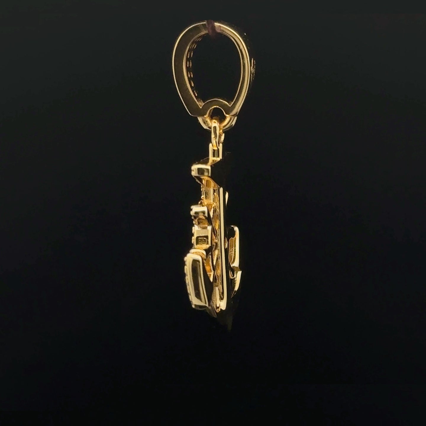 ANCHORAGE 0.73 CTW 925 CZ MOISSANITE GOLD PENDANT I 994172