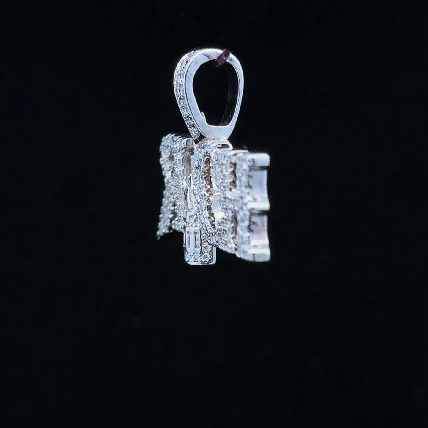 AFFLUENCE 0.92 CTW 925 CZ MOISSANITE RHODIUM PENDANT I 994181