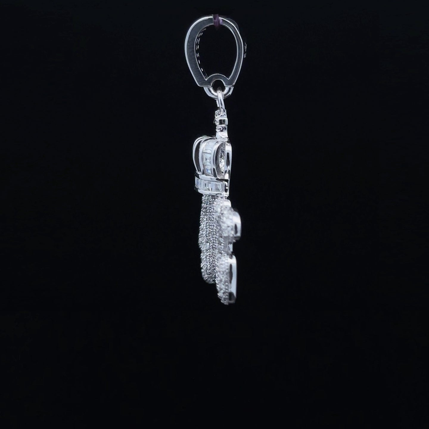 REGALIA 2.93 CTW 925 CZ MOISSANITE RHODIUM PENDANT I 994191