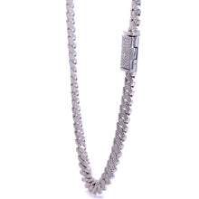 OZARIN 8MM RHODIUM MOISSANITE ICED OUT CUBAN I 994451