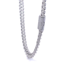 RENAZA 10MM RHODIUM MOISSANITE ICED OUT CUBAN I 994461