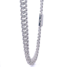 RENAZA 10MM RHODIUM MOISSANITE ICED OUT CUBAN I 994461