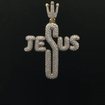 DIVINEGLOW 0.75 CTW 925 CZ MOISSANITE GOLD PENDANT I 994562