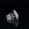 QUIESCENT 925 RHODIUM MOISSANITE ICED OUT EARRING | 994671