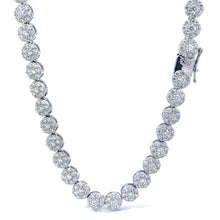 NORELL 7MM RHODIUM MOISSANITE ICED OUT CHAIN  |  995321