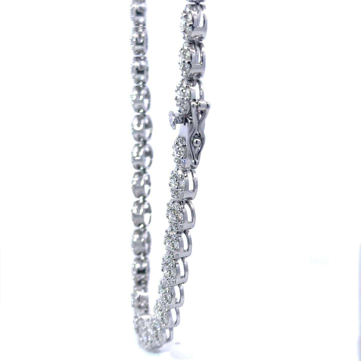 NORELL 7MM RHODIUM MOISSANITE ICED OUT CHAIN  |  995321