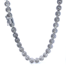 NORELL 7MM RHODIUM MOISSANITE ICED OUT CHAIN  |  995321