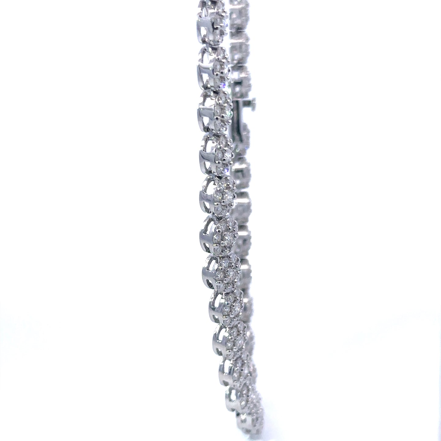 NORELL 7MM RHODIUM MOISSANITE ICED OUT CHAIN  |  995321