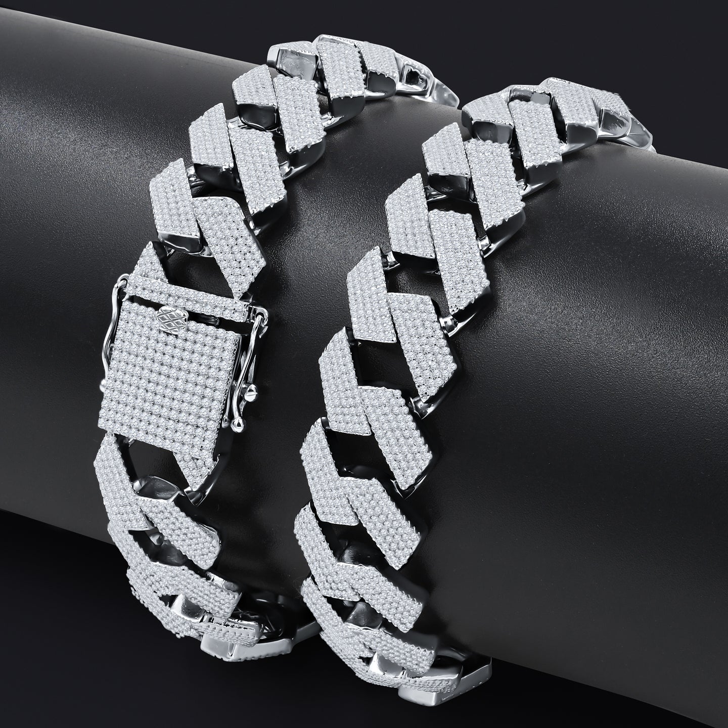 AZOKA SILVER MOISSANITE 18MM CHAIN I 994741