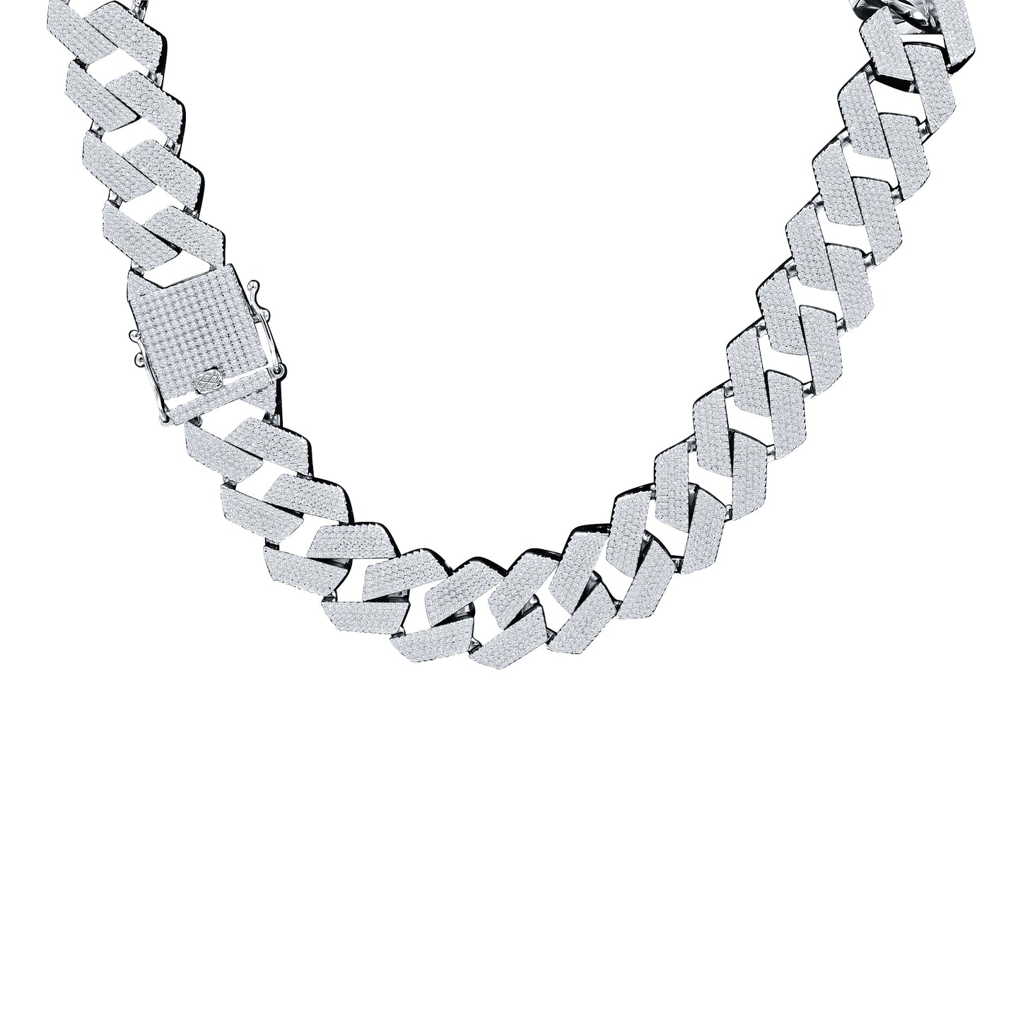 AZOKA SILVER MOISSANITE 18MM CHAIN I 994741