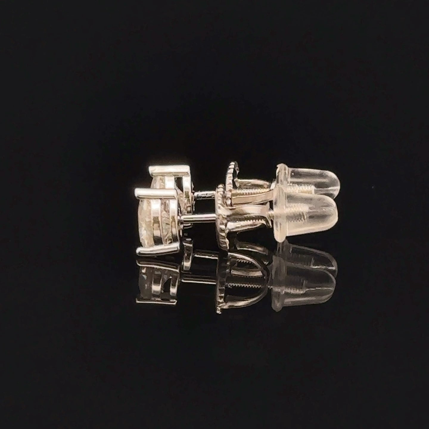 SERAPHIM 925 RHODIUM MOISSANITE ICED OUT EARRING | 994781