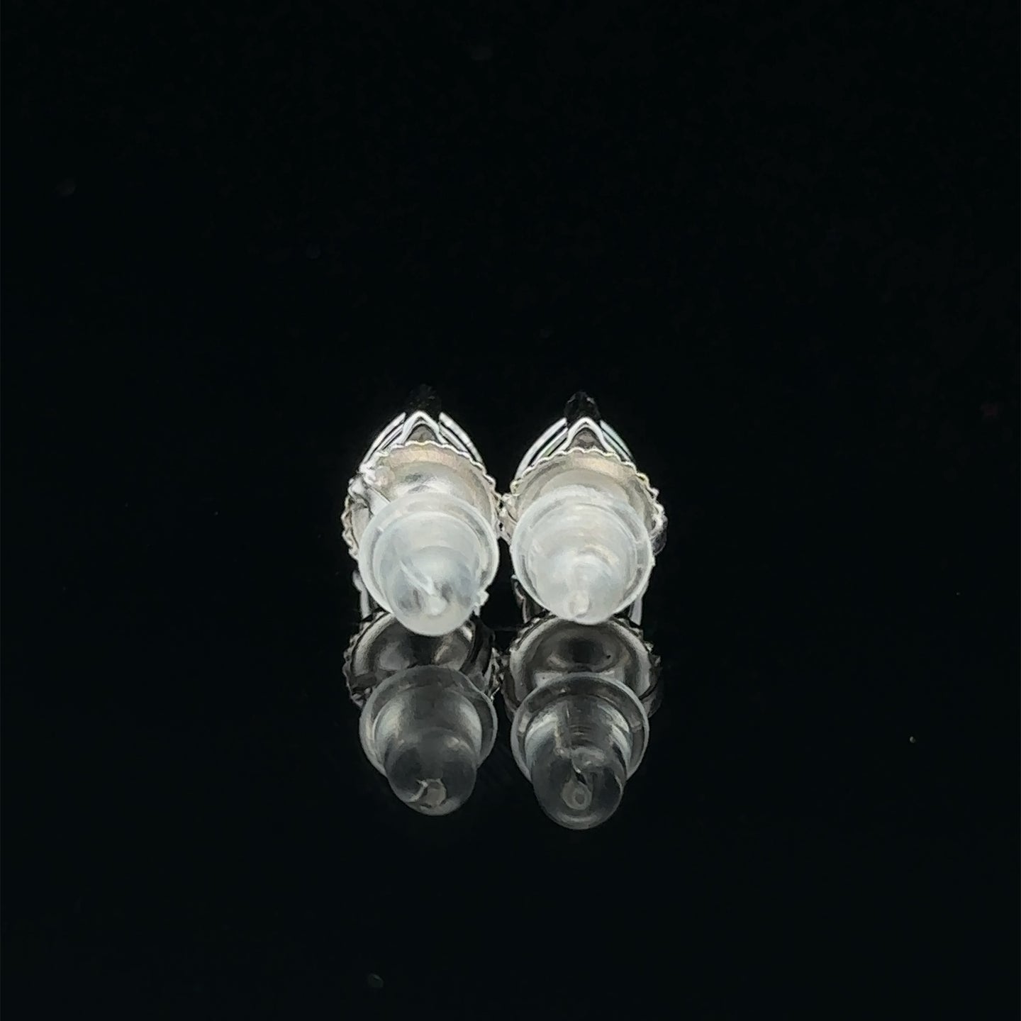 SERAPHIM 925 RHODIUM MOISSANITE ICED OUT EARRING | 994781