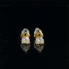 GALAXIA 925 GOLD MOISSANITE ICED OUT EARRING | 994782